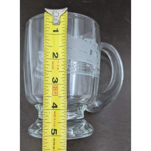 Vintage NS Norfolk Southern Detroit Terminal Glass Mug Railroadiana - Picture 5 of 7